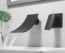 Load image into Gallery viewer, Curved Waterfall Wall Mounted Faucet for Bathroom sink
