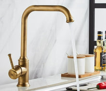 Load image into Gallery viewer, Bronze kitchen faucet
