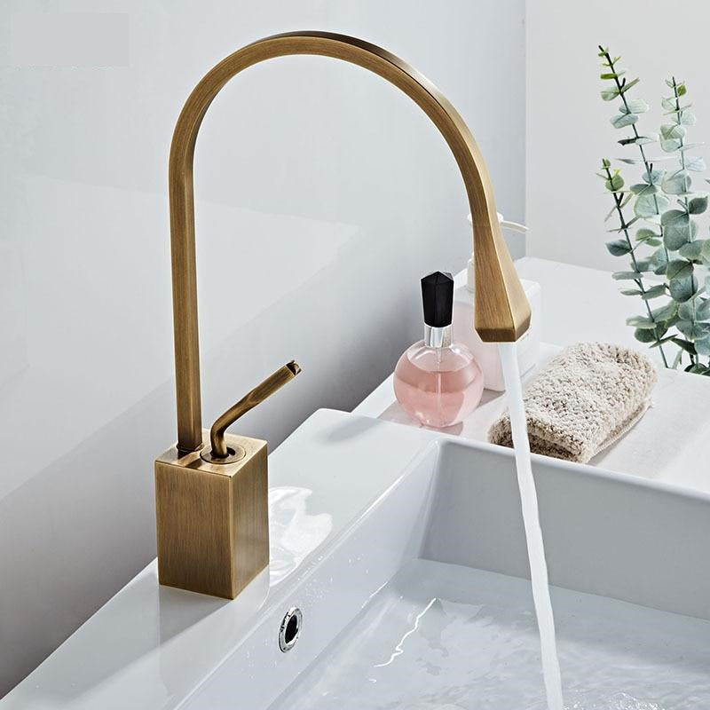 Bronze Modern Bathroom Faucet