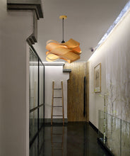 Load image into Gallery viewer, Shaved Wood Pendant Light
