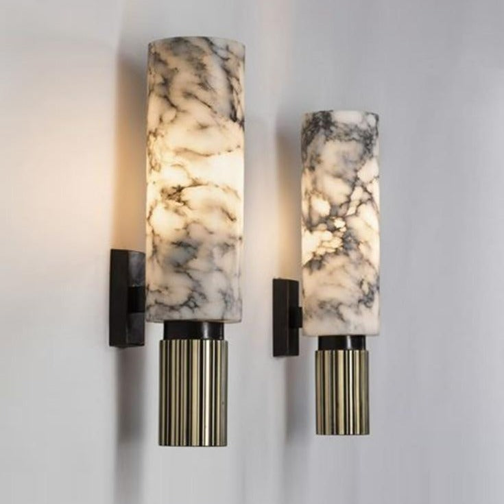 White Marble Wall Light