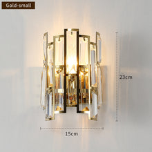 Load image into Gallery viewer, Cassius - Modern Glass Crystal Wall Light
