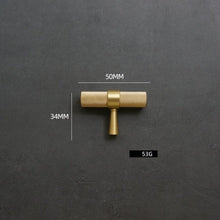 Load image into Gallery viewer, Modern Textured Brass Cabinet and Drawer Handles
