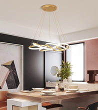 Load image into Gallery viewer, Modern Ribbon Dining Table Chandelier

