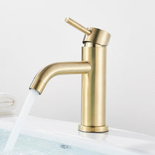 Load image into Gallery viewer, PowderRoom and Master Bathroom Modern Brushed Gold Bathroom Faucet
