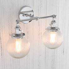 Load image into Gallery viewer, Modern Farmhouse Wall Sconce with Chrome Finish
