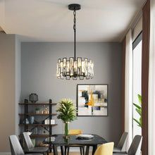Load image into Gallery viewer, Black Farmhouse Chic Chandelier
