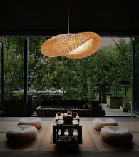 Load image into Gallery viewer, Modern Bamboo Woven Pendant Light
