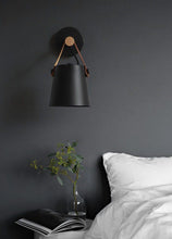 Load image into Gallery viewer, black Wooden nordic hanging wall lamp
