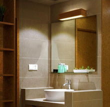Load image into Gallery viewer, Oak Wooden Horizontal Box down lighting for Bathroom mirrors, hallway lighting
