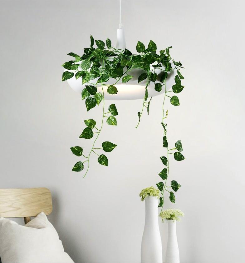 Hanging Garden Circular Planter Pendant Lamp – Focal Decor