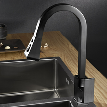 Load image into Gallery viewer, matte black Telford pull out kitchen faucet
